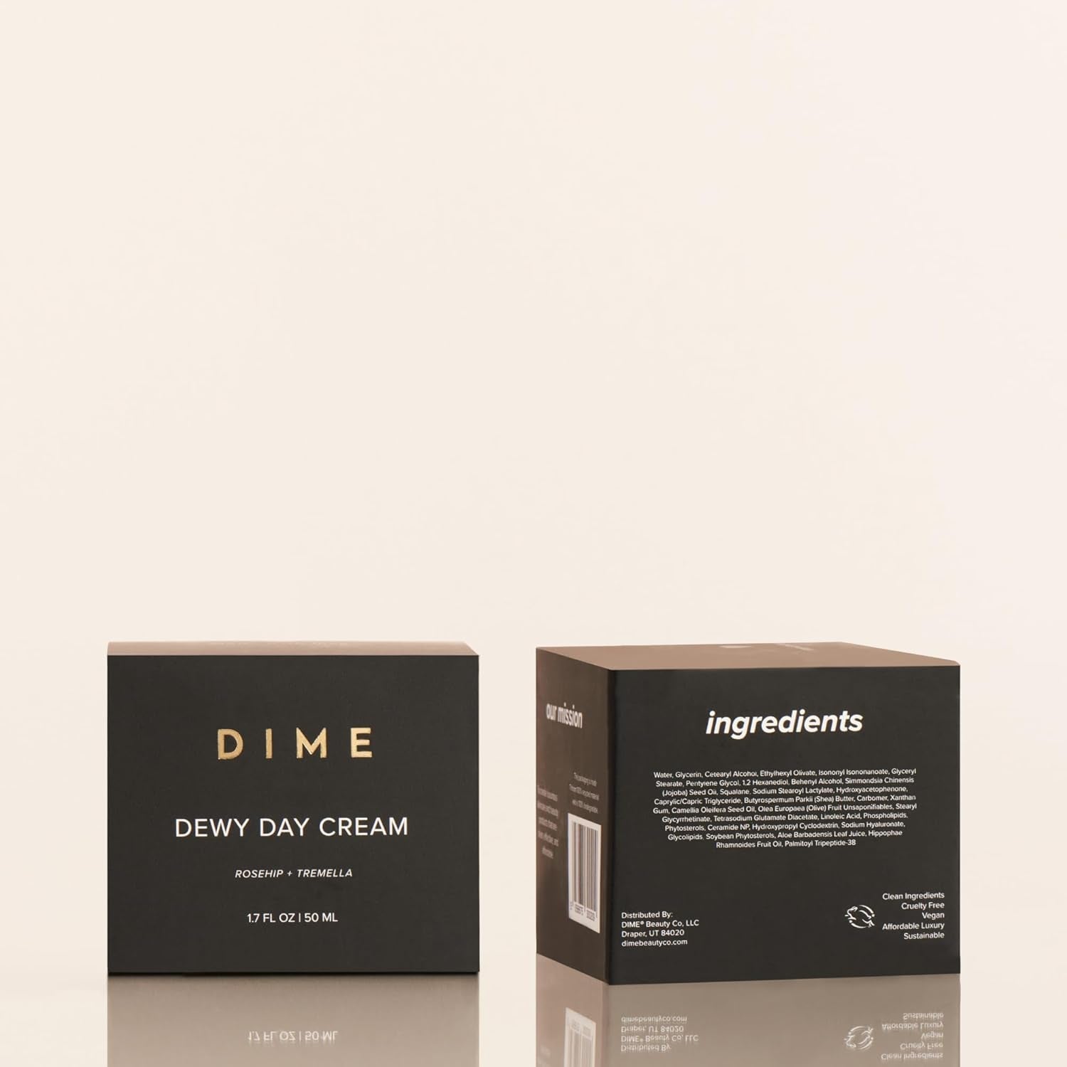 DIME Dewy Day Cream - 50ml | Lightweight, Vegan Daily Moisturiser for Hydration, Firmness & Radiance